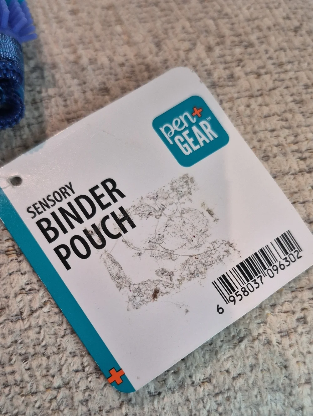 Pen+Gear Silicone Bristle Binder Pouch - Teal Blue NEW